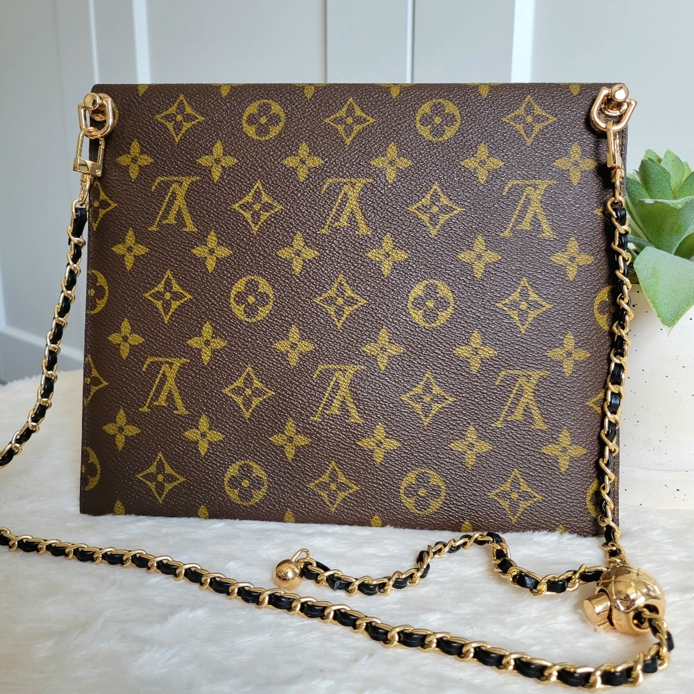 💕Louis Vuitton ENVELOPE Vintage Clutch Crossbody Monogram - Picture 3 of 15